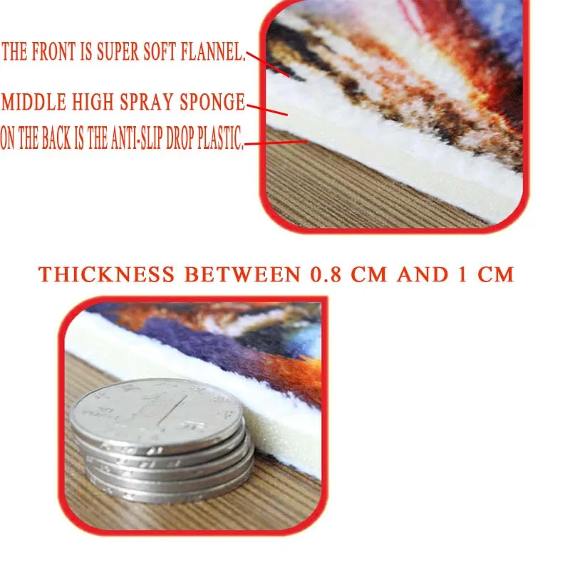 

Food burritos, Pisahua, round flannel homes. Floor mat