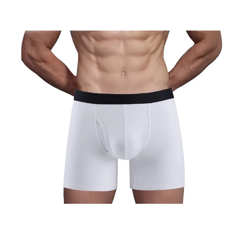 

Mens Long Boxer Sexy Men Panties Breathable Man Underwear Male Underpants Comfortable Soft Cotton Boxershorts Shorts