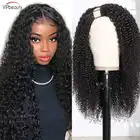 Кудрявые U-образные парики из человеческих волос для черных женщин 1x3 U-образные парики из человеческих волос 3C 4A кудрявые волосы бразильские человеческие волосы Remy