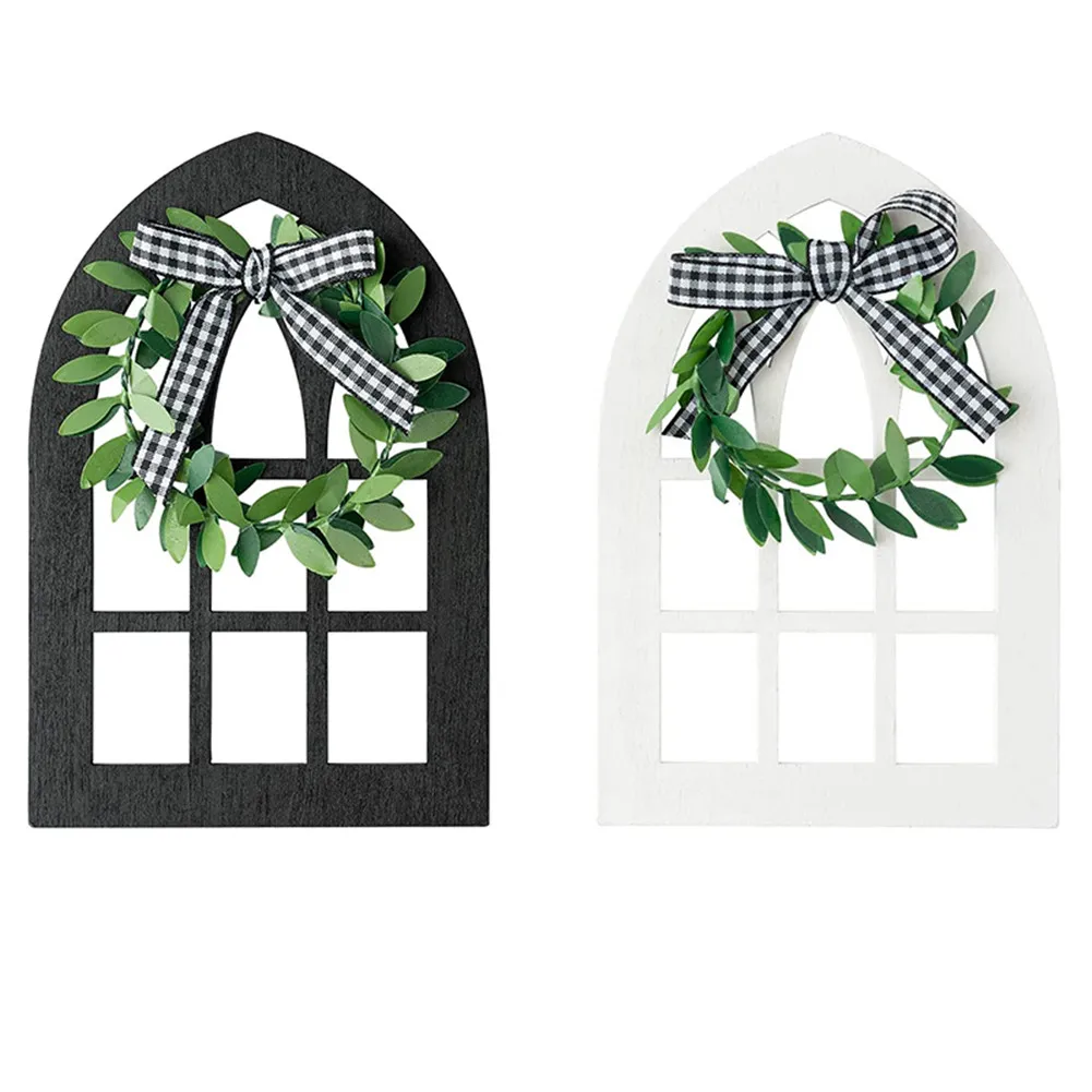 

JSAG 2pcs Gift Mini Portable Home Sign Rustic Wall Decor Vintage Display Window Tiered Tray Wooden Farmhouse Drop shipping