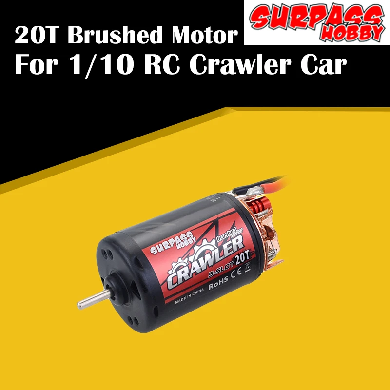 SURPASSHOBBY 550 16T 20T матовый двигатель водонепроницаемый 5 слотов для Tamiya Redcat Kyosho TRAXXAS