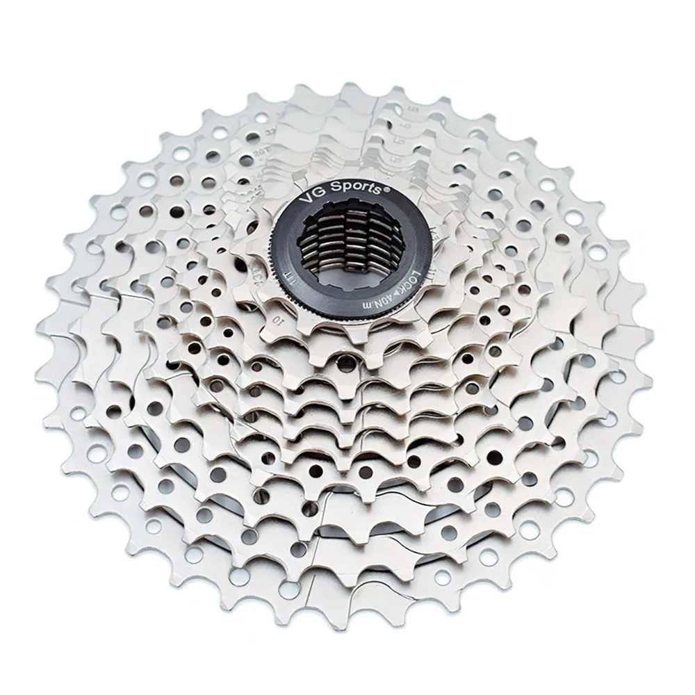 MTB велосипедная кассета маховик 10 speed11-36T Серебряная велосипедная кассета маховик 10S 10V CNC сталь никелированная запчасти для велосипеда