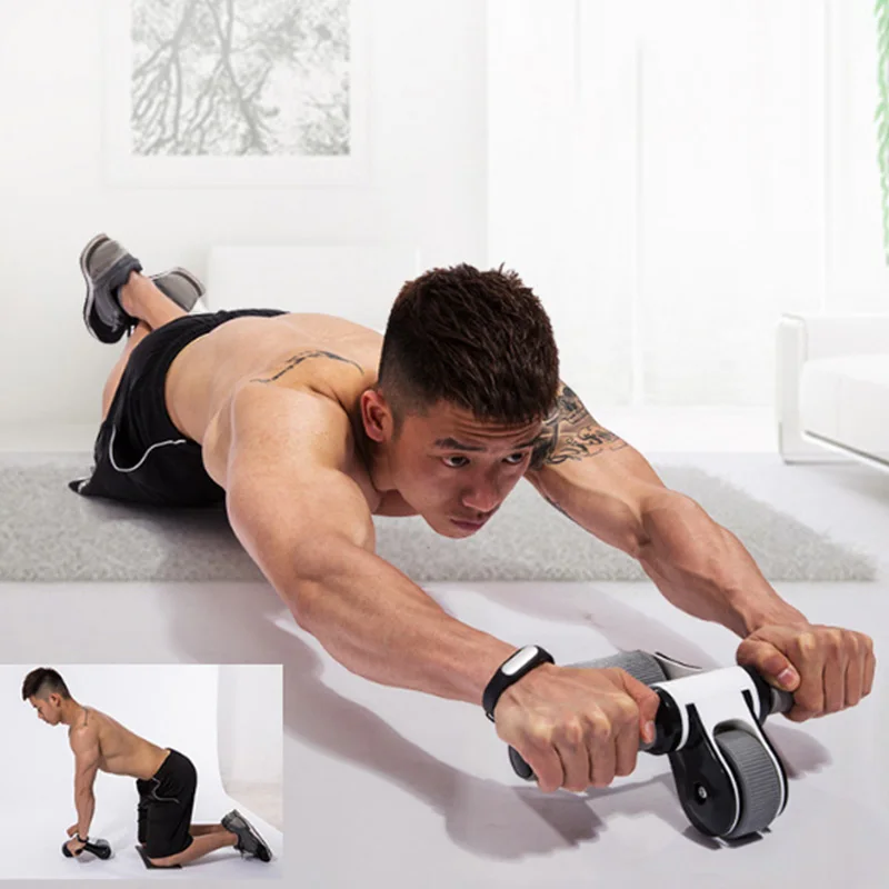 

No Noise Abdominal Wheel Roller Trainer Body Building Exercise Fitness Equipment #07