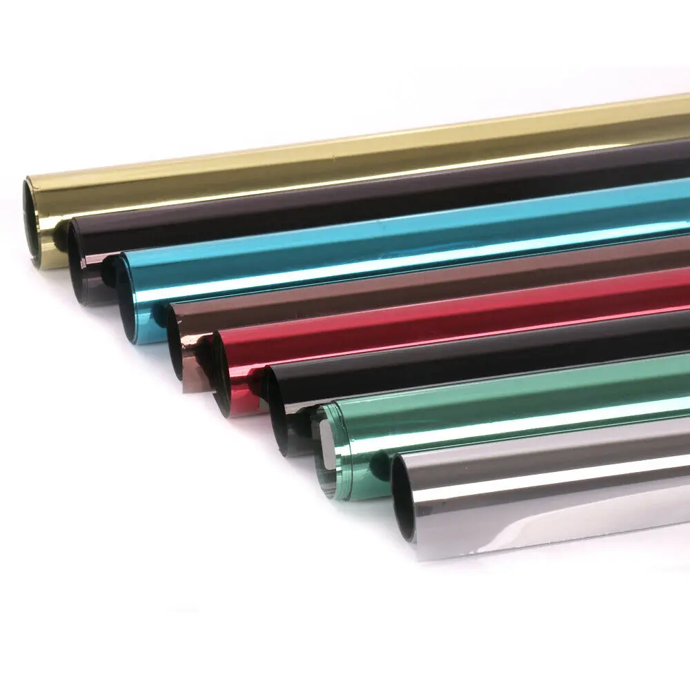 Односторонняя зеркальная Светоотражающая оконная пленка витражное стекло