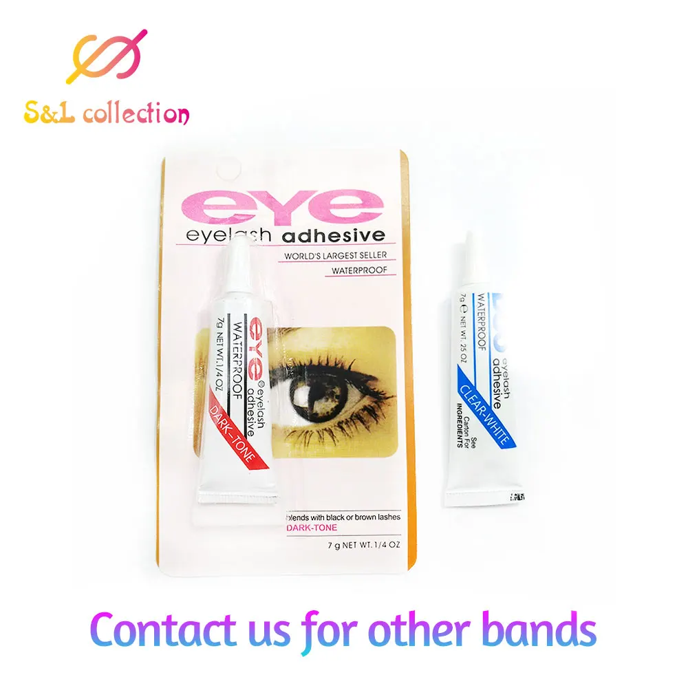 2 шт. клей для ресниц сильный темно/прозрачный Водонепроницаемый Накладные