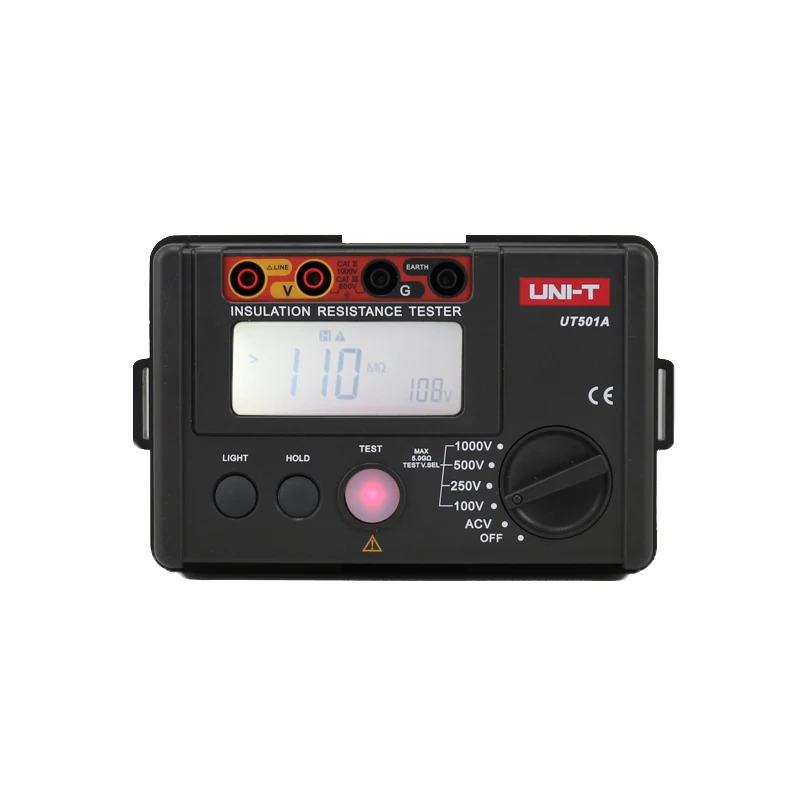 UNI T UT501A 1000V сопротивления изоляции тестер Мегаомметр Авто Диапазон ом