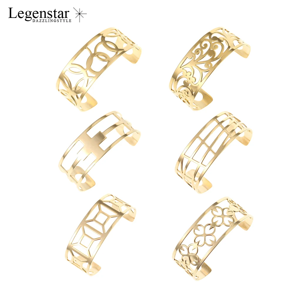 Legenstar золотые браслеты из нержавеющей стали для женщин 25 мм сменный Браслет