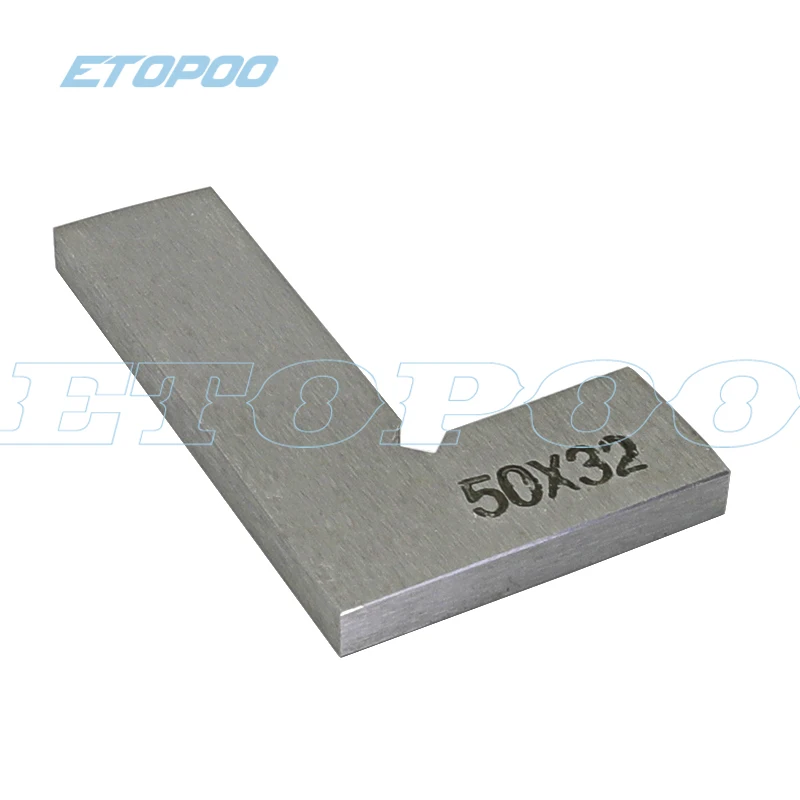 Квадратная линейка из нержавеющей стали Класс O 50*32 мм с лезвиями под углом 90