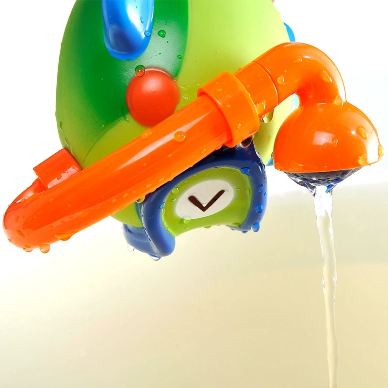 

Baby Bath Shower Head Toy Pump& Trunk Spout Rinser for in Tub or Sink