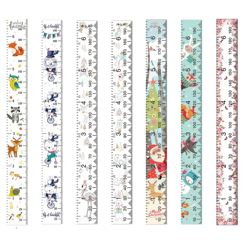 Мультяшный принт декоративная диаграмма роста настенная измерительная линейка