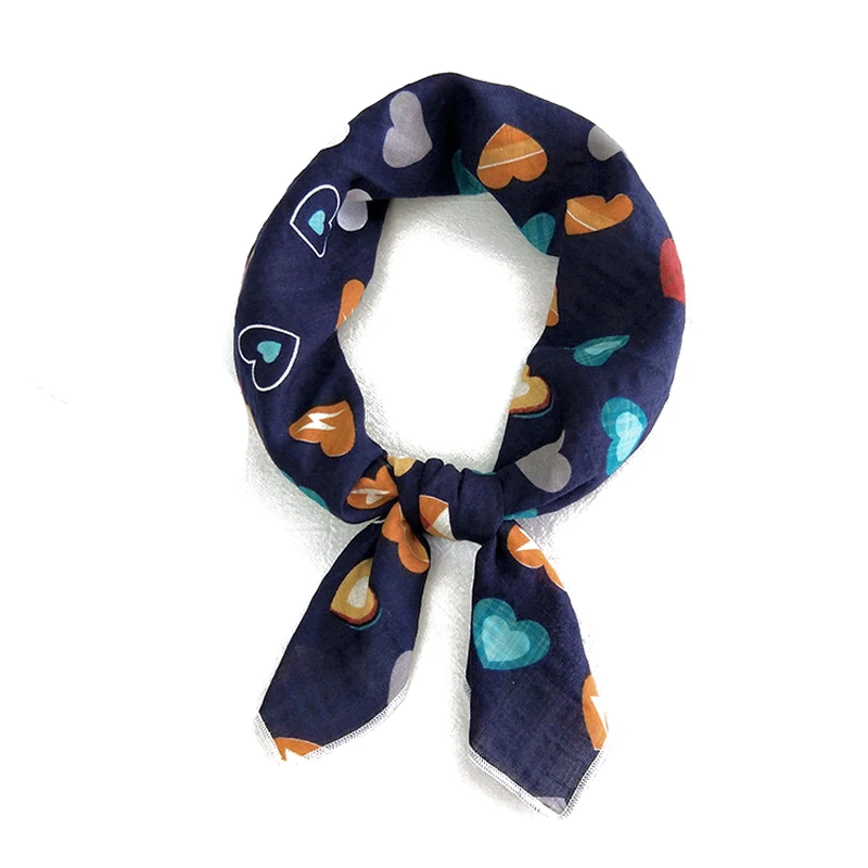 Женский шелковый шарф квадратный платок для офиса работниц отеля официанток