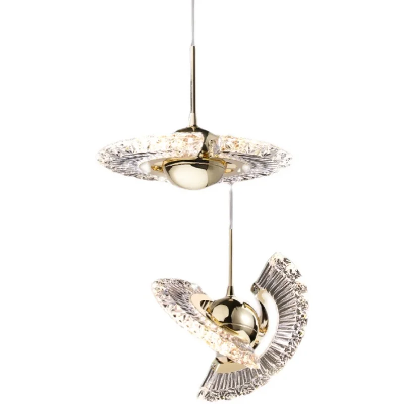 

Modern Creative LED Chandelier Gold Dining Room Island Rotatable Hanging Light Restaurant Bar Coffee Kitchen Deco Pendant Lamp