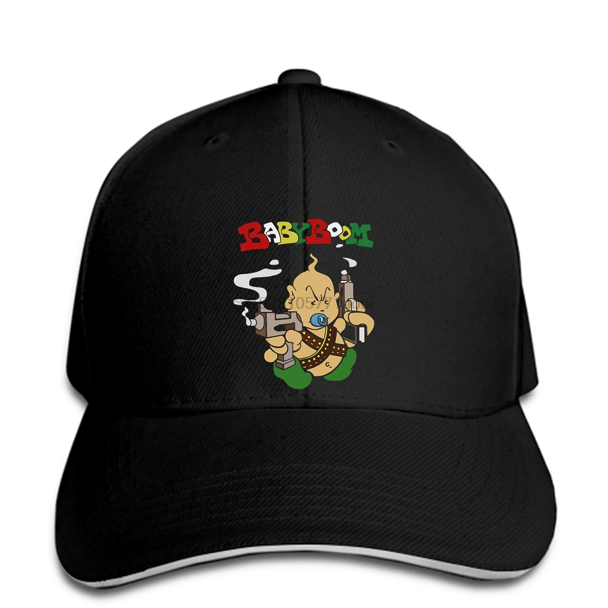 

Baseball cap Baby Boom Records Logo New Top Black Baseball caps