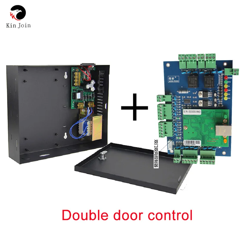 PCB 1 2 4 Gate Door Lock Access Controller Board With TCP/IP Port Cabinet And Power Supply Box | Безопасность и защита