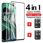 Закаленное стекло с полным покрытием для Realme 8 5G, защита экрана, Защитная пленка для объектива камеры телефона Realme 8 7 6 Pro 7i Global 6i 7 6 I