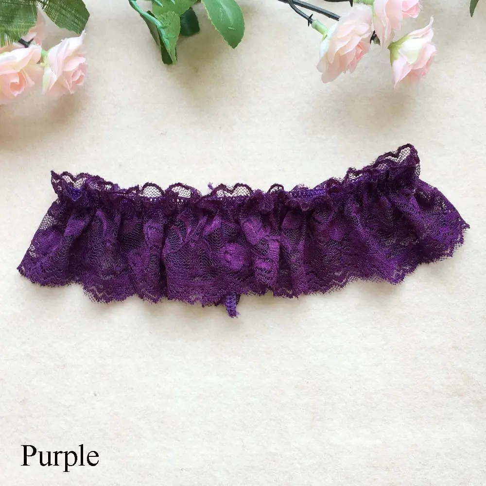 Style 4 purple 1 шт.; сезон весна-лето; модное сексуальное женское кружевное белье с цветочным узором и бантом для свадебной вечеринки; нижнее белье для косплея; Подвязки для ног; пояс на подтяжках - Цвет: Style 4 purple