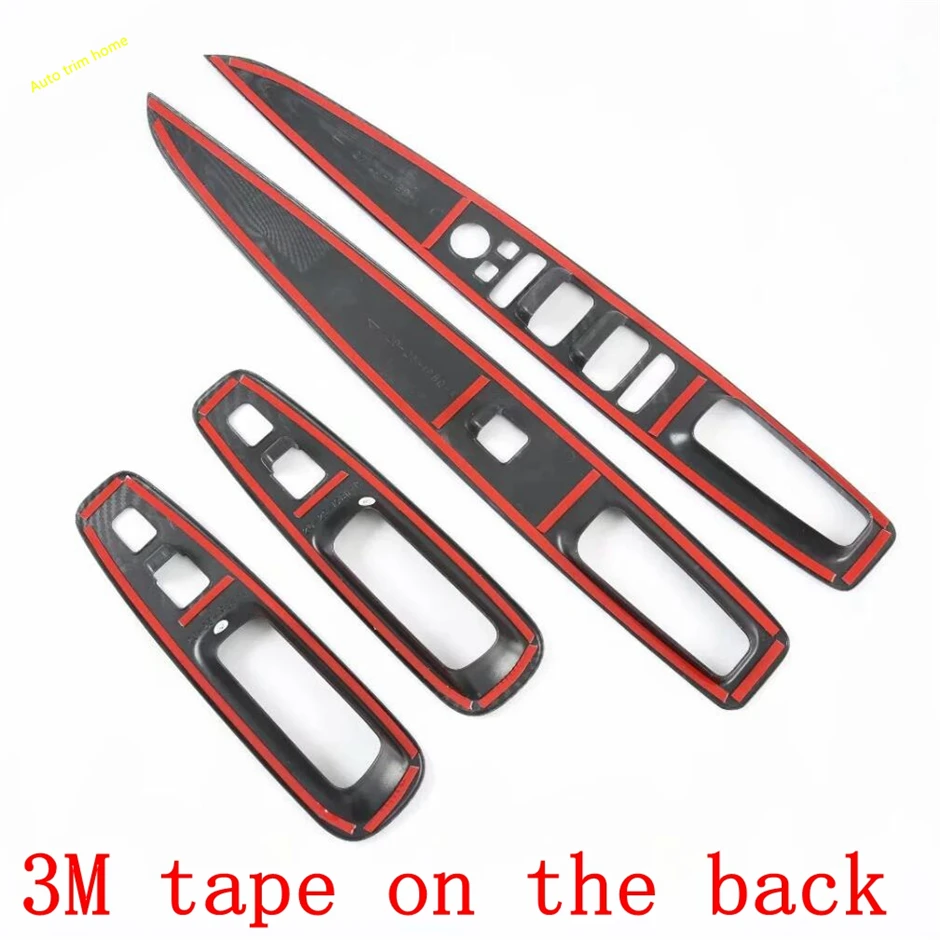 

Inner Auto Car Door Armrest Window Lift Button Panel Cover Trim Black / Carbon Fiber Look / Silver Fit For Hyundai Elantra 2021