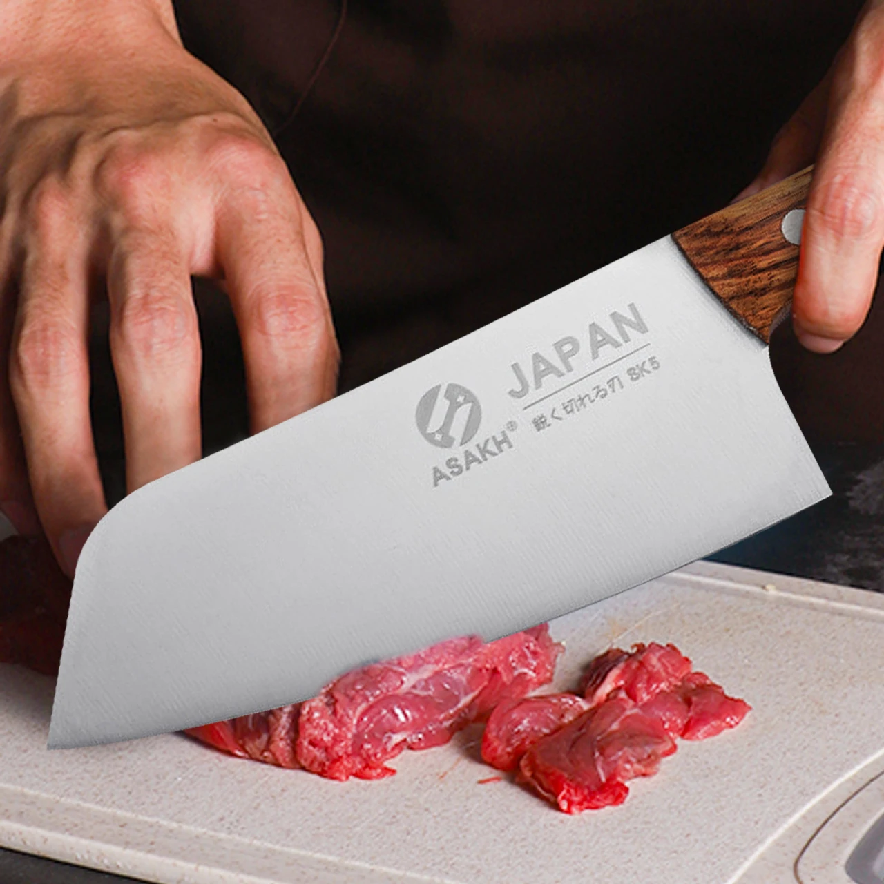 Нож шеф-повара для мяса 7 дюймов из высокоуглеродистой нержавеющей стали | Дом и