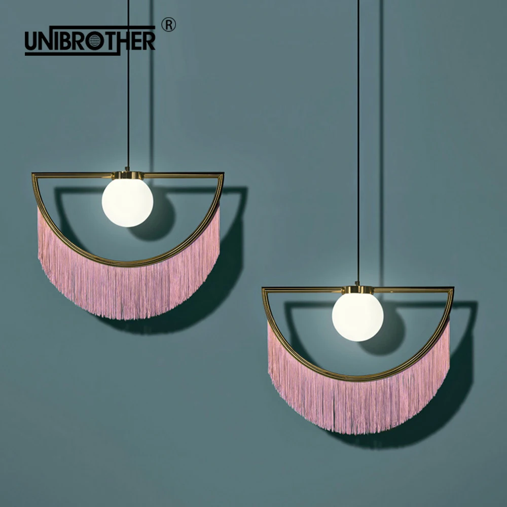 Подвесные светильники с кисточками простой светодиодный стеклянный светильник