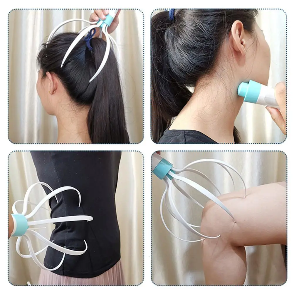 

Anti-stress Pain Relief Octopus Head Scalp Neck Stress Release Massager Head Skin Care Device Relax Massage Claw Head Body
