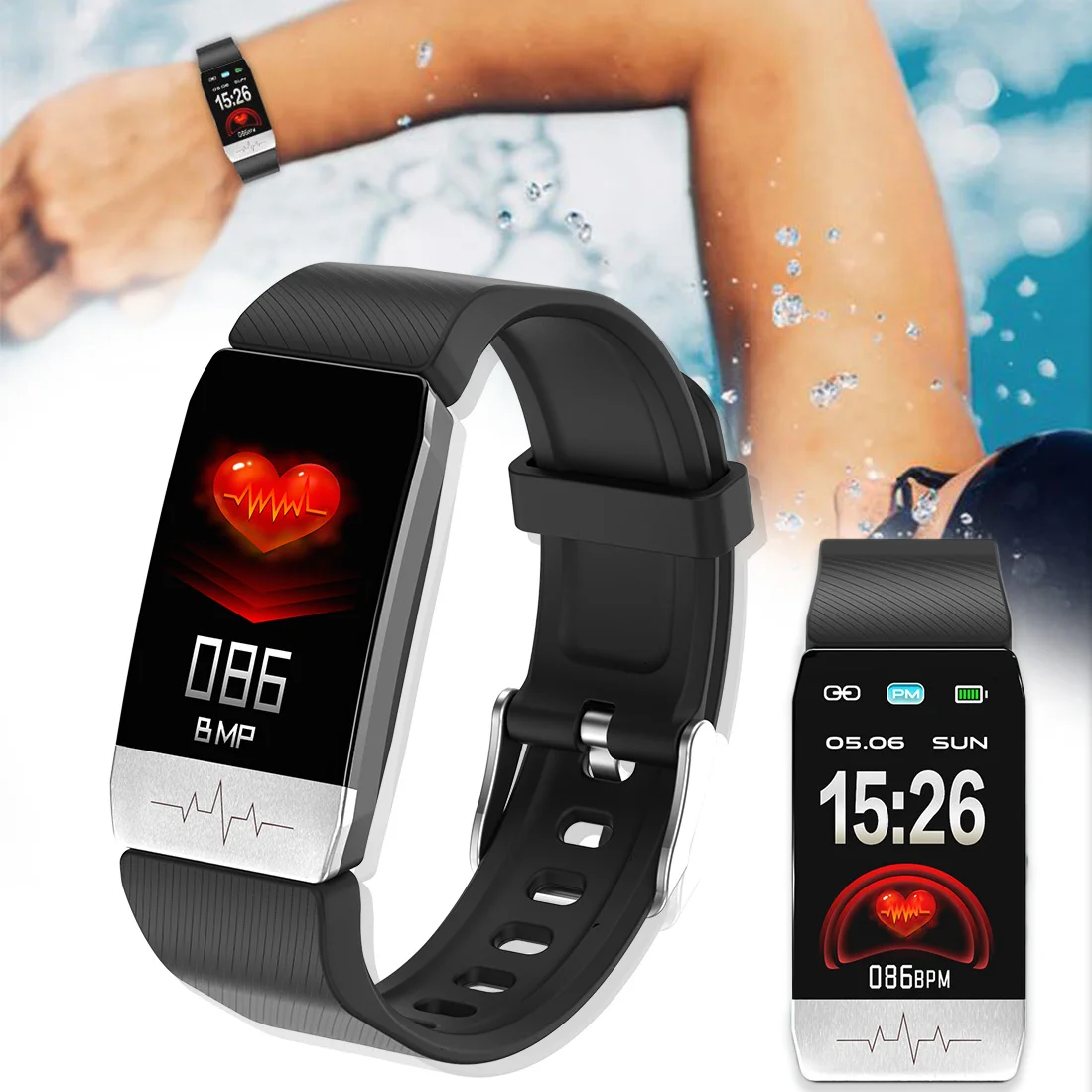 Смарт браслет ЭКГ + PPG монитор сна часы спортивные фитнес трекер пульсометр