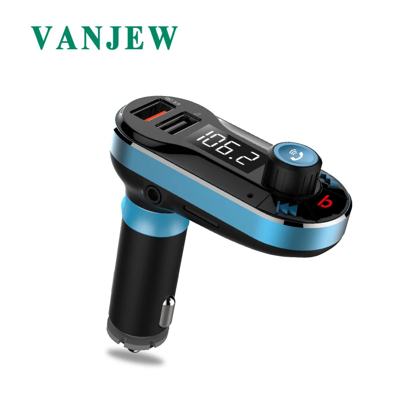 Vanjew BT66 обновленный fm передатчик Quick3.0 модулятор Bluetooth свободные руки звонки