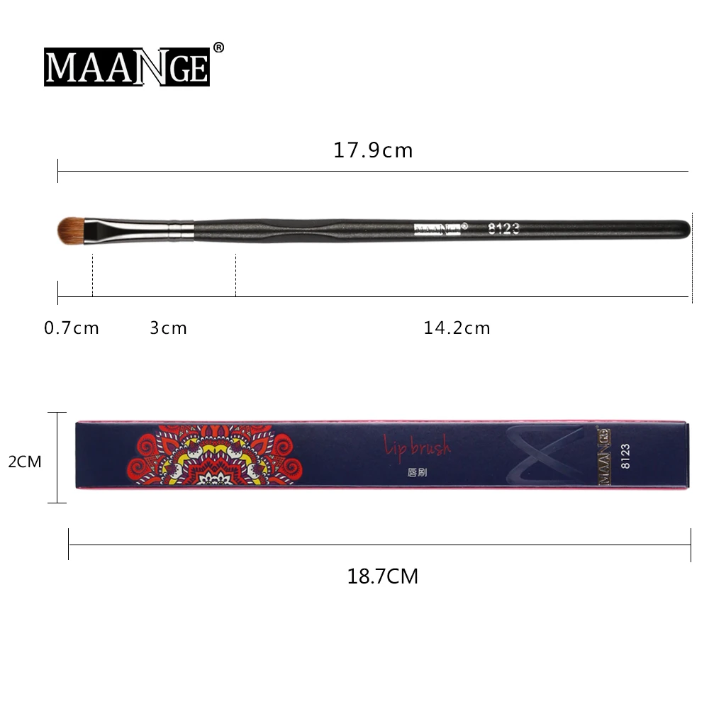 Универсальная кисточка для губ MAANGE 1 шт. подводка глаз тени век помада консилер