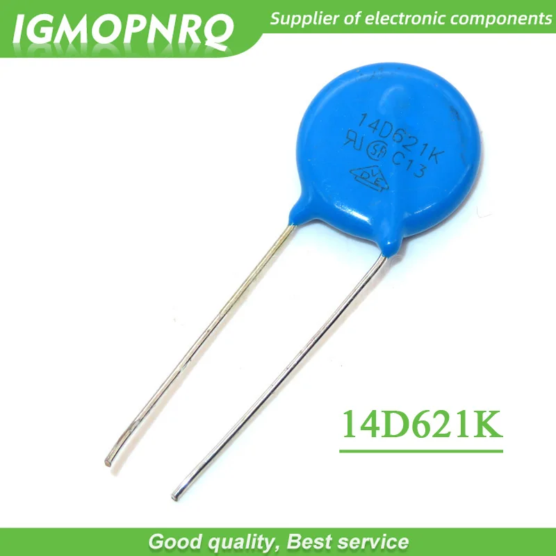 10 шт. 621K пьезорезистор 14D621K 620V Варистор резистор IGMOPNRQ | Электронные компоненты и