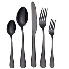 Более широкий выбор 5 шт./компл. 4 набор столовых приборов из нержавеющей стали