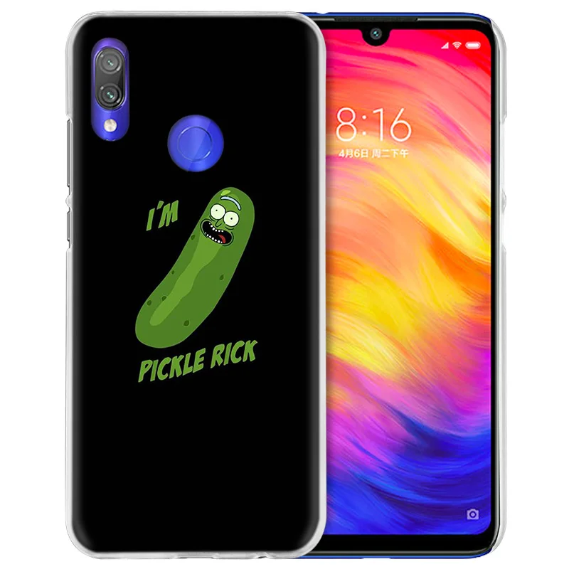 Чехол для Xiaomi Redmi Note 7 7A фотоаппаратов моментальной печати 7S 6 6A 5 Y3 K20 mi 8 до 9 лет CC9 CC9E A1 A2 A3 играть F1 Lite Pro Plus Рик и Морти Pickle Ric