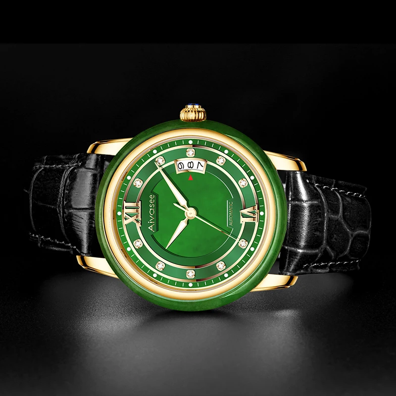 

2020 New luxury brand business men watch Top natural jade personality creative gift couple watches classic 1963 pilot watches