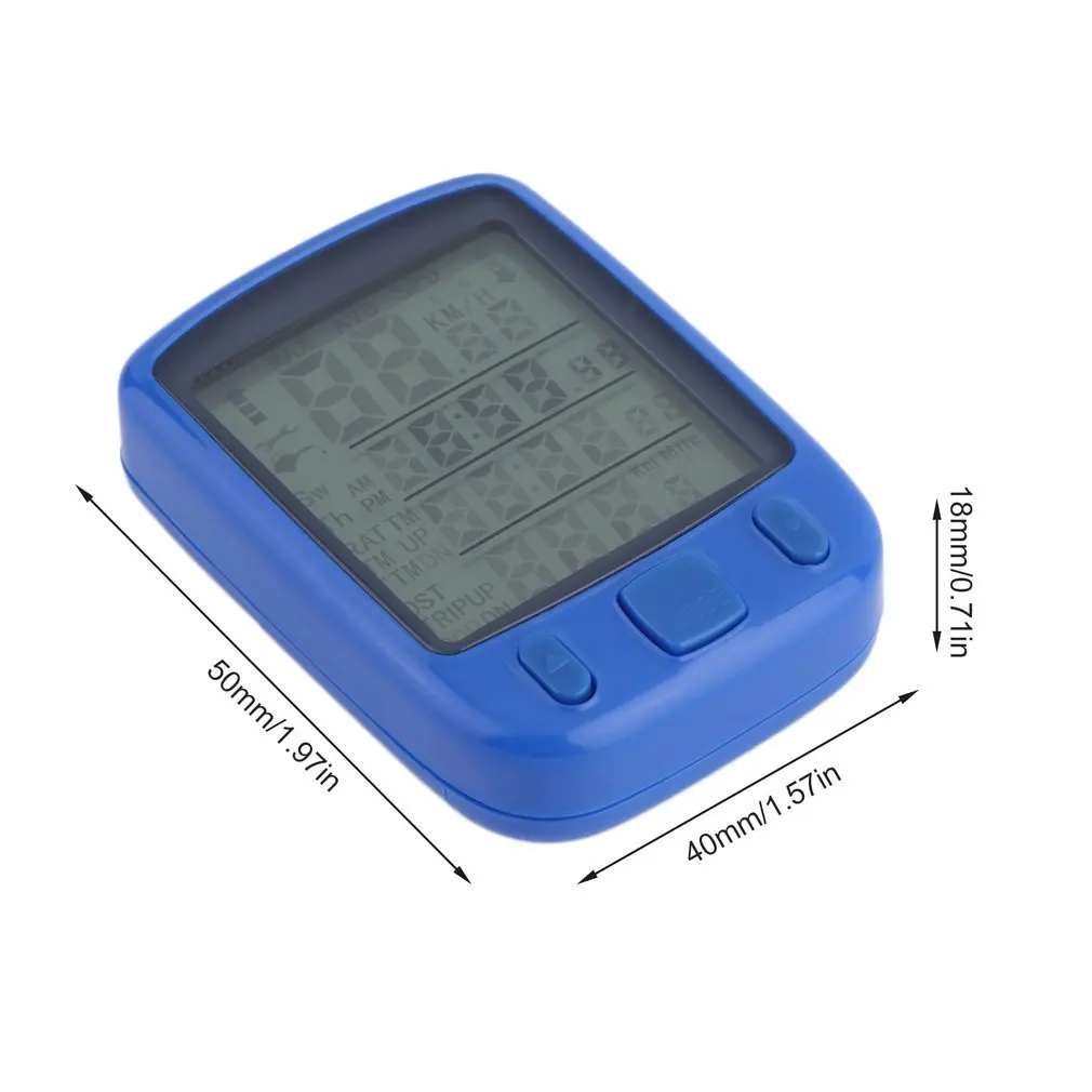 

Cycle Bicycle Bike LCD Computer Odometer Speedometer With Backlight Bikes' Speed Distance And Riding Time