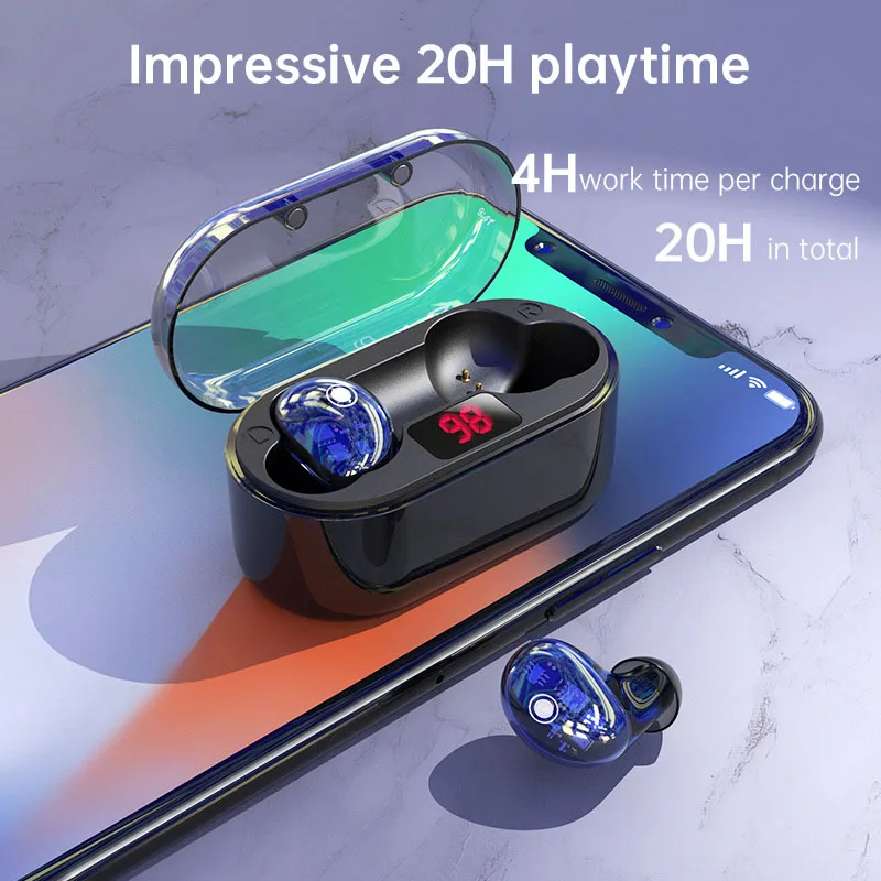 Беспроводные наушники Arikasen TWS Bluetooth 5 0 20 часов работы bluetooth гарнитура для