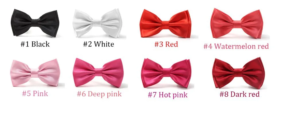 Классический галстук-бабочка для мужчин и женщин 25 однотонных цветов формальное