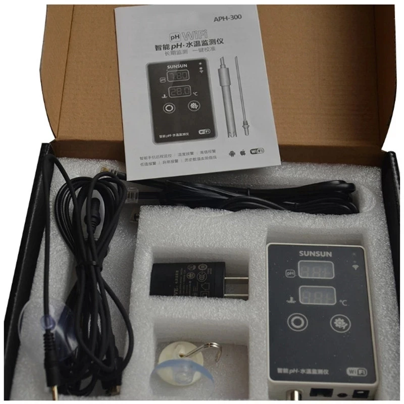

SUNSUN APH-300 Aquarium Fish Tank PH Test Pen Tester Wifi Measurement