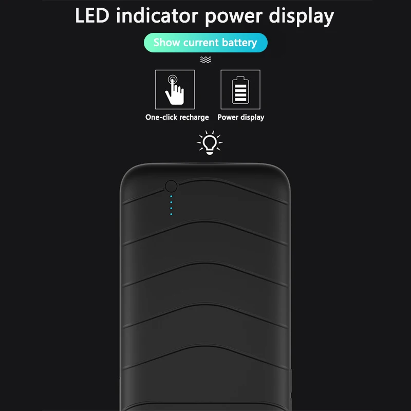 

Power Bank Case For iPhone 12 12 MINI 12 PRO 12 PRO MAX Case Battery Charger Phone Case Power Bank Charger Battery Case