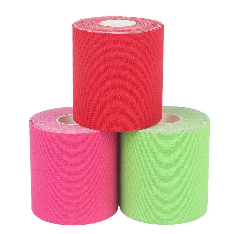 Водонепроницаемая дышащая хлопковая кинезиологическая лента 5 м Спортивная