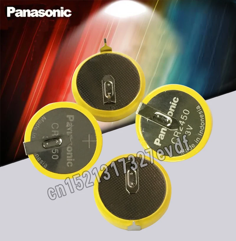 5 шт./лот оригинальный Panasonic CR2450 с булавками 3V Плоская Круглая 2450 литиевая