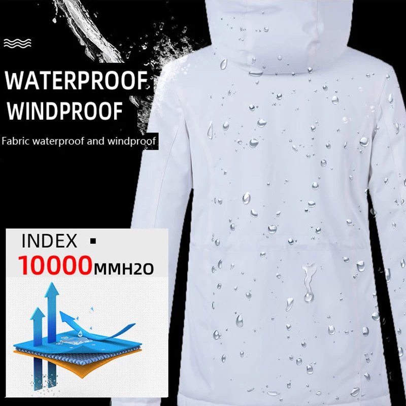 Новый лыжный костюм женский ветрозащитный водонепроницаемый дышащий Теплый