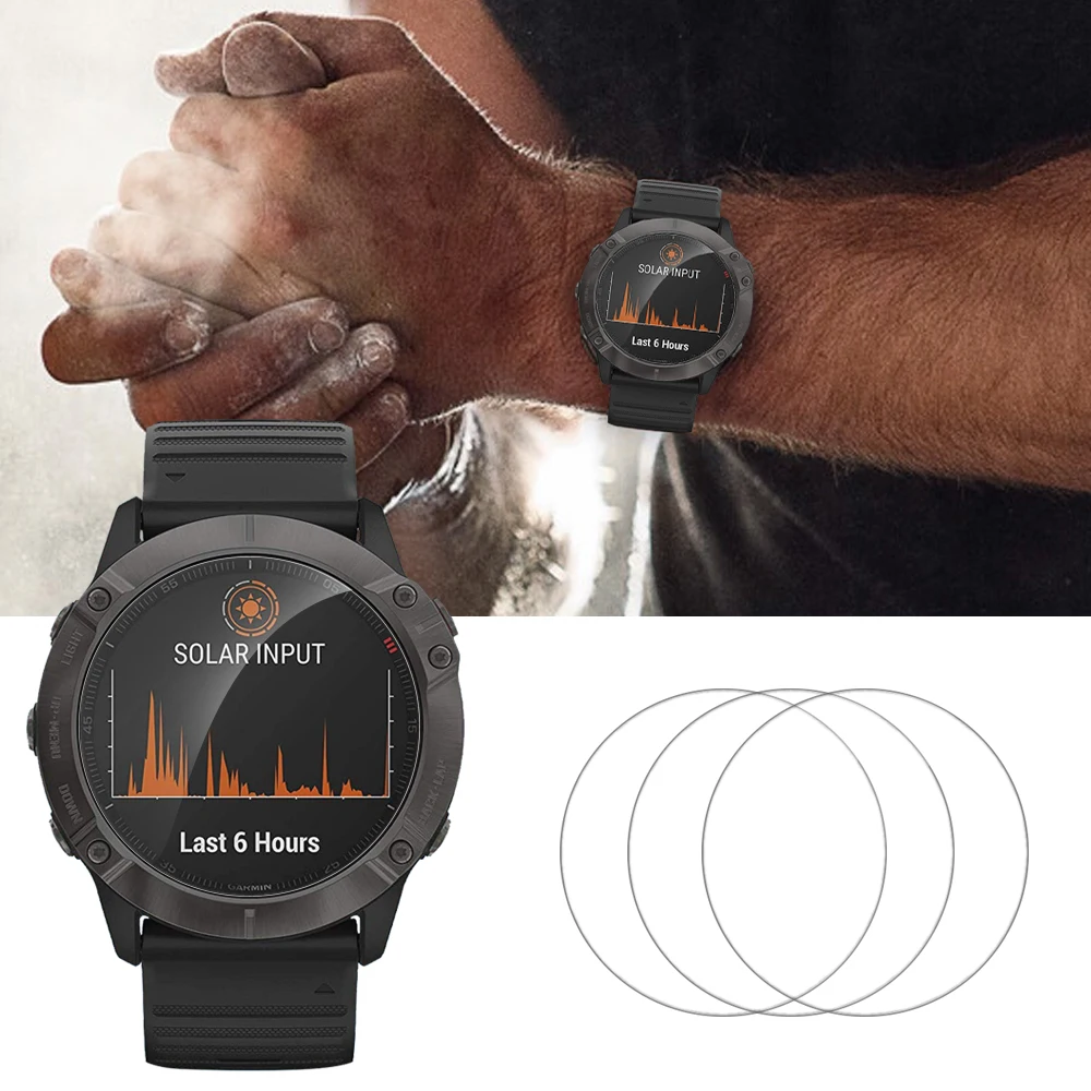 Закаленное стекло для Garmin Fenix 6 Pro 6s 6x прозрачная ультратонкая пленка защиты