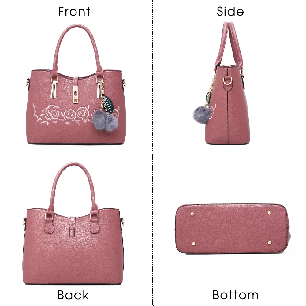 Herald Fashion 3 шт. кожаные сумки женские знаменитый бренд сумка на плечо Женская