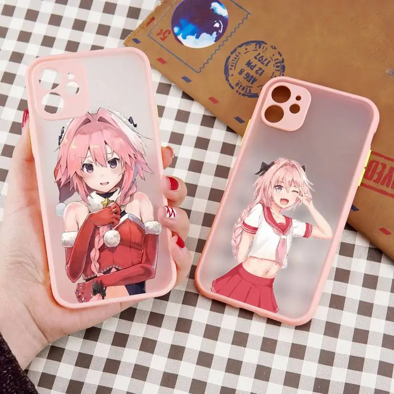 

Astolfo anime lovely sexy girl Phone Case matte transparent For iphone 7 8 11 12 13 plus mini x xs xr pro max cover