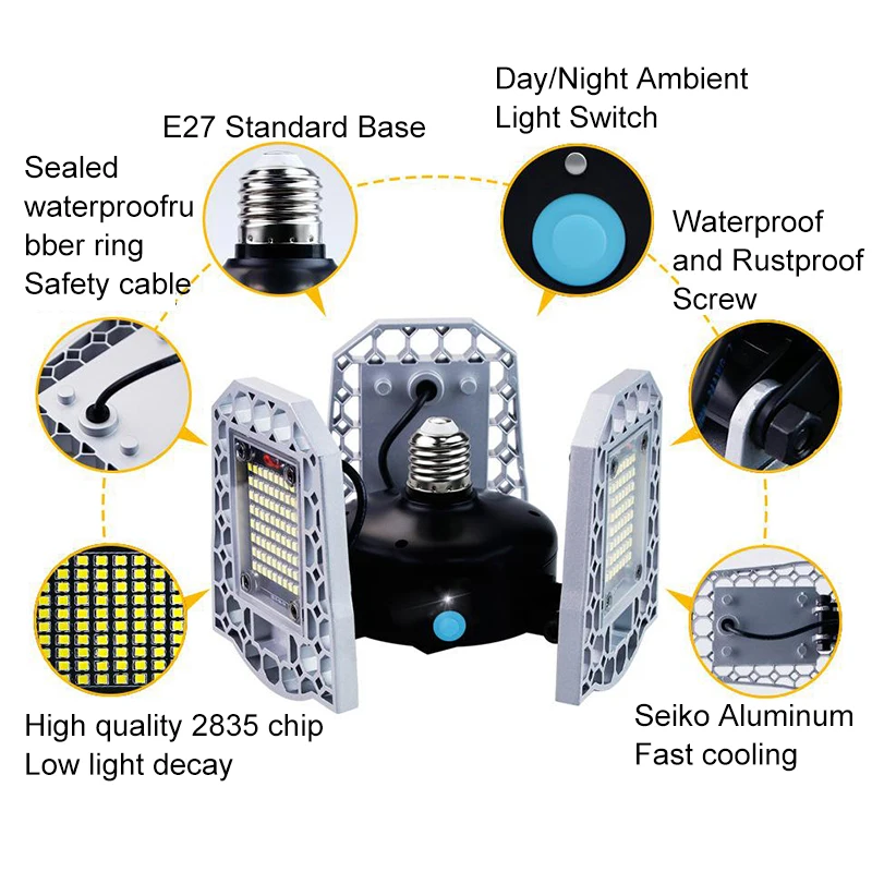 Deformed Industrial Light Garage Lamp Building Materials And Supplies Waterproof Workshop Equipment |