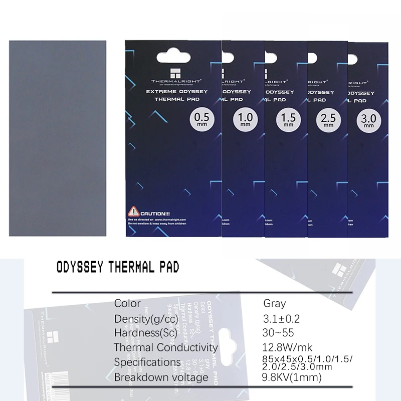 Теплопроводящая прокладка 15 Вт/мК для компьютера ноутбука ЦПУ видеокарты |