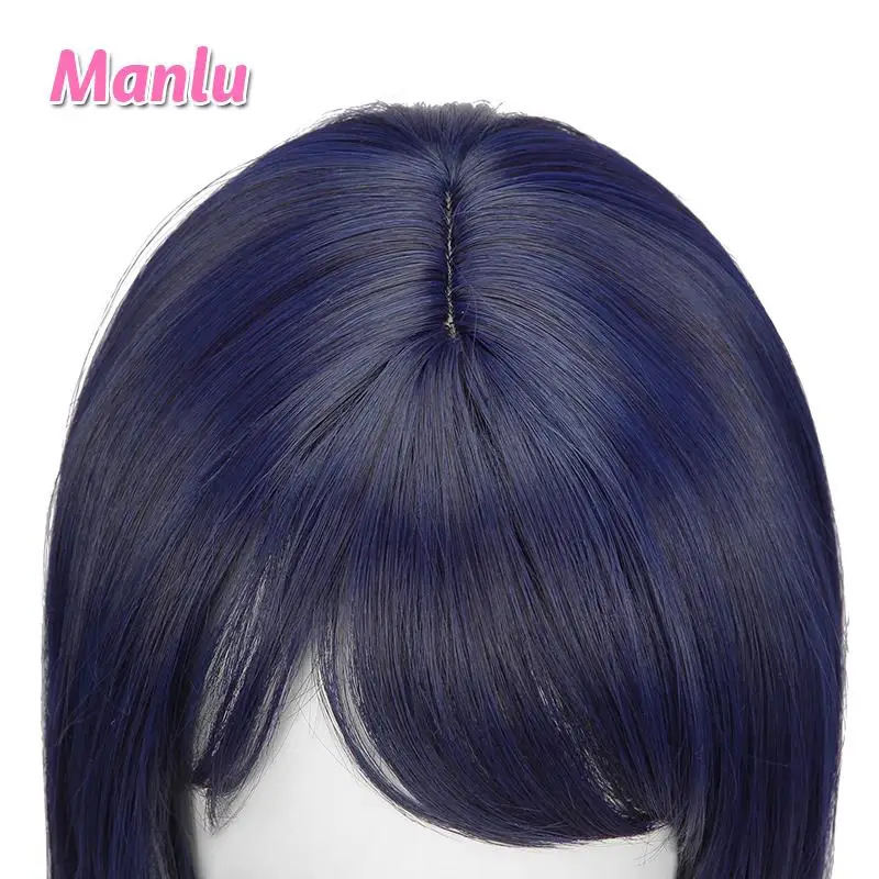 

Genshin Impact Kujou Sara Wig Cosplay 35cm Short Straight Wig Heat Resistant Synthetic Hair