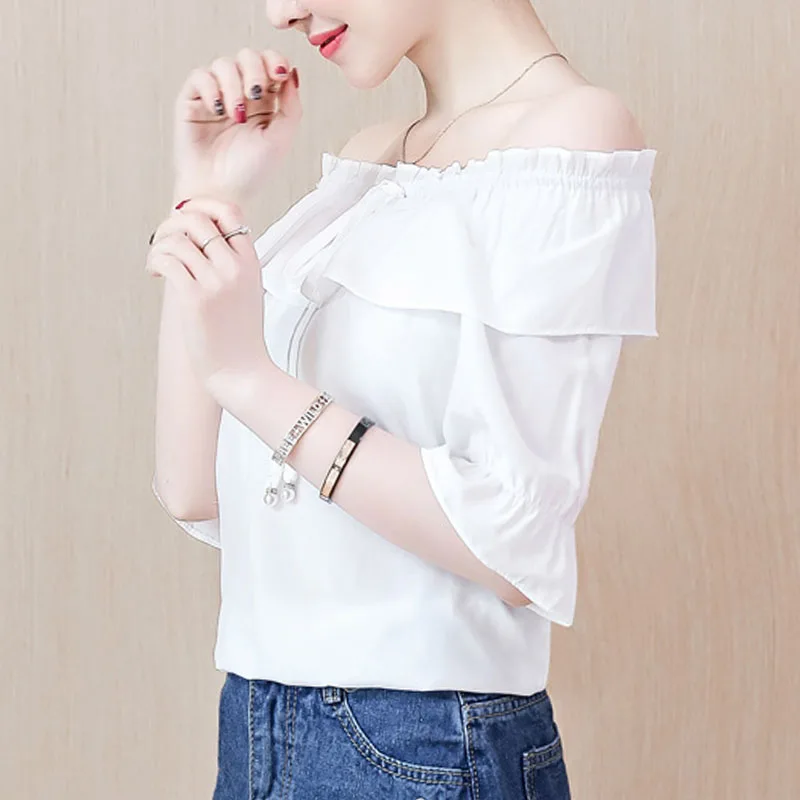 Blusas femininas рубашки 2020 женские топы Харадзюку шифоновая блузка для женщин короткие