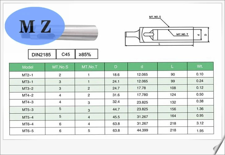 Коническая втулка для дрели mt2 mt1 mt3 mt4 mt5 mta | Инструменты