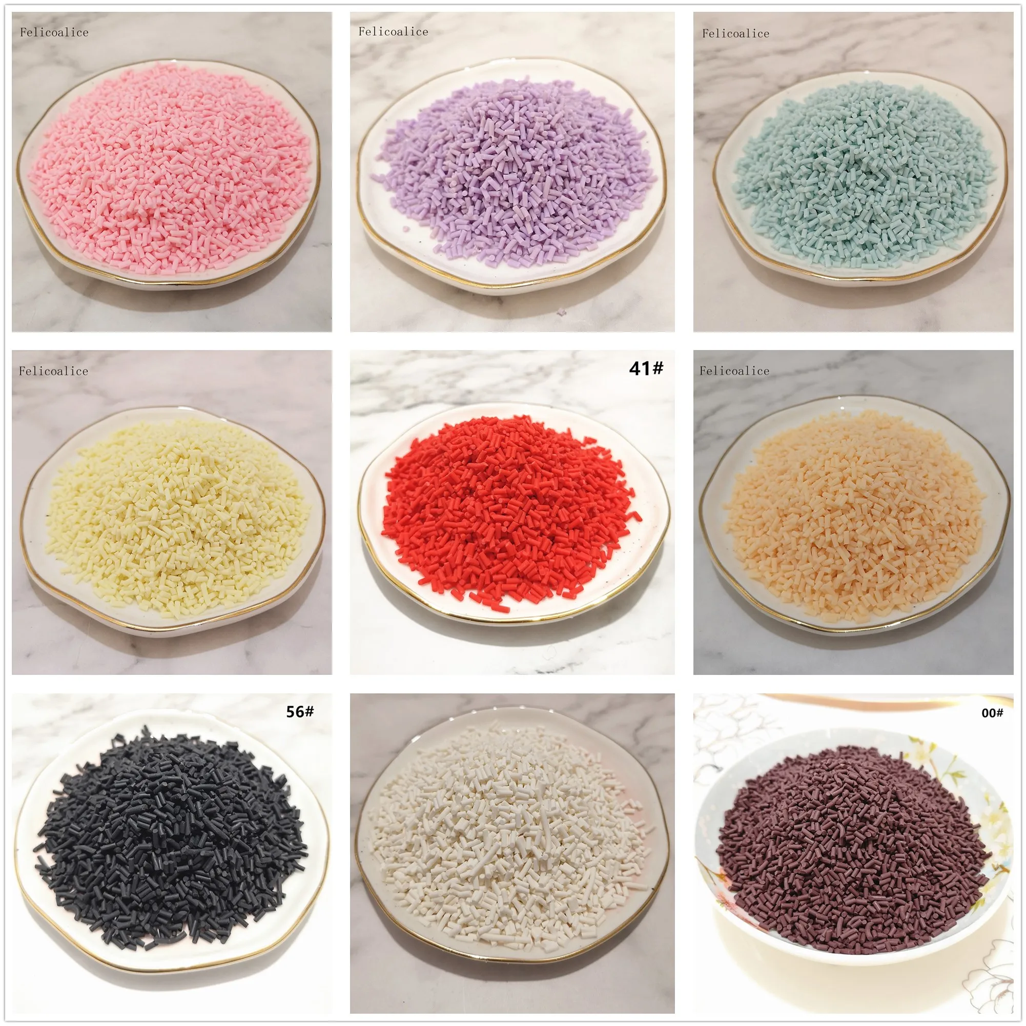 

100g/bag Slime Multi colors Clay Sprinkles Filler Toys Accessories Candy Fake Cake Dessert Mud Decoration