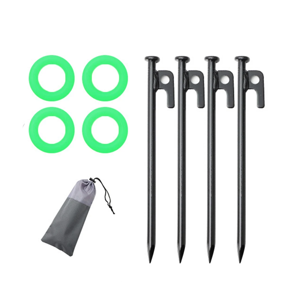 

Outdoor Camping Tent Ground Pegs Windproof Canopy Tarp Fixed Pegs Floor Spike Nails Awning Stakes Tent Fastener