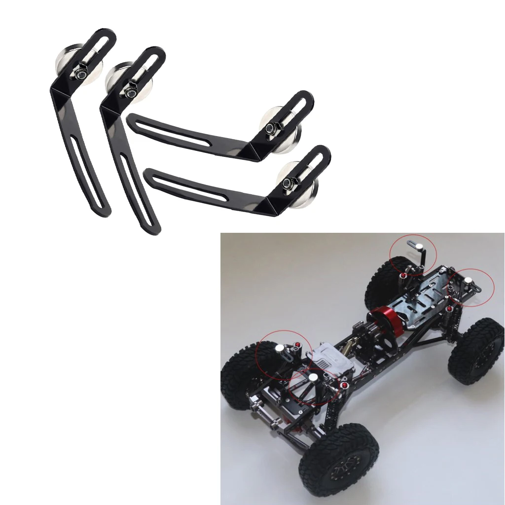 

Металлический L-образный кронштейн для корпуса радиоуправляемого гусеничного автомобиля Axial SCX10 D90 1/10